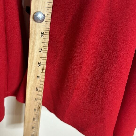 Y2K red bell bottom flare pants Selena style size medium - Picture 7 of 11